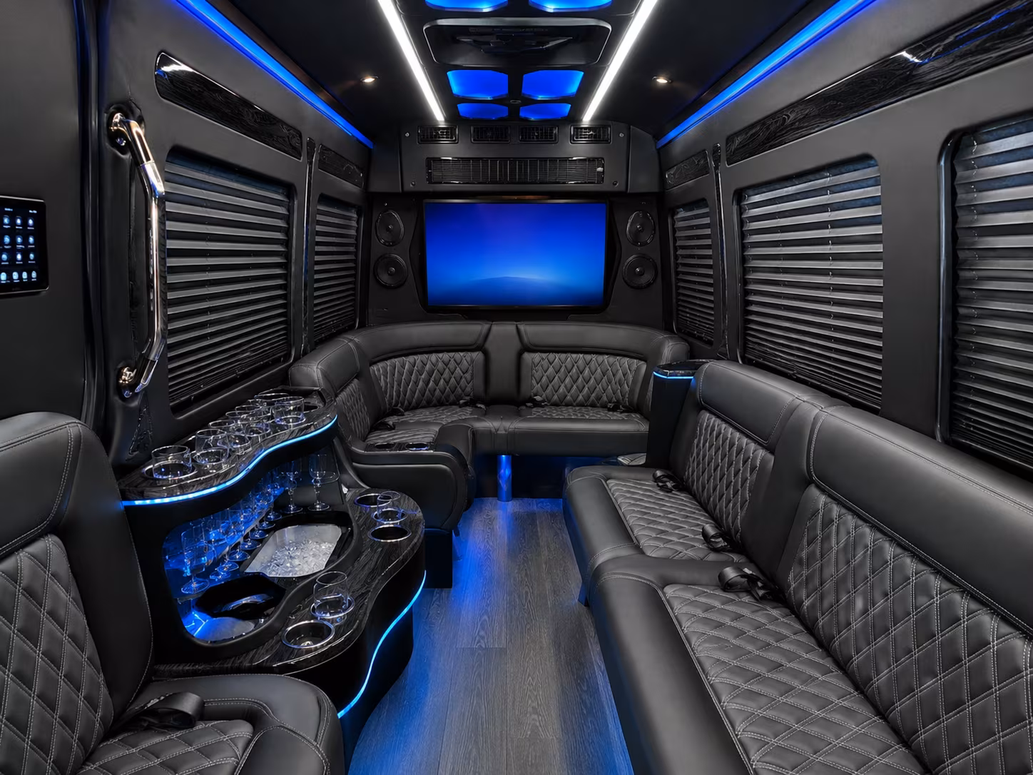 Riverside Airport Shuttle & Transportation party bus exterior