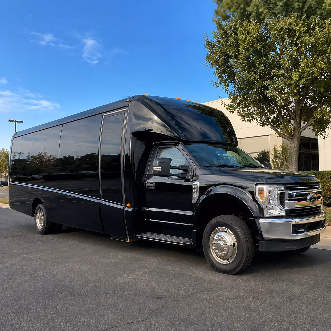 Riverside Airport Shuttle & Transportation party bus exterior