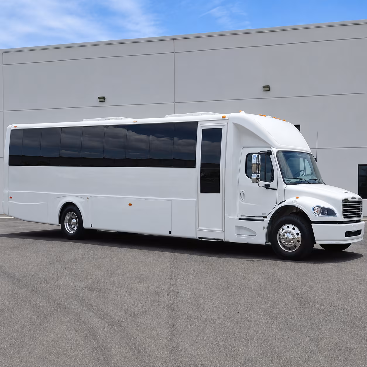 Riverside Bachelor & Bachelorette Transportation party bus exterior