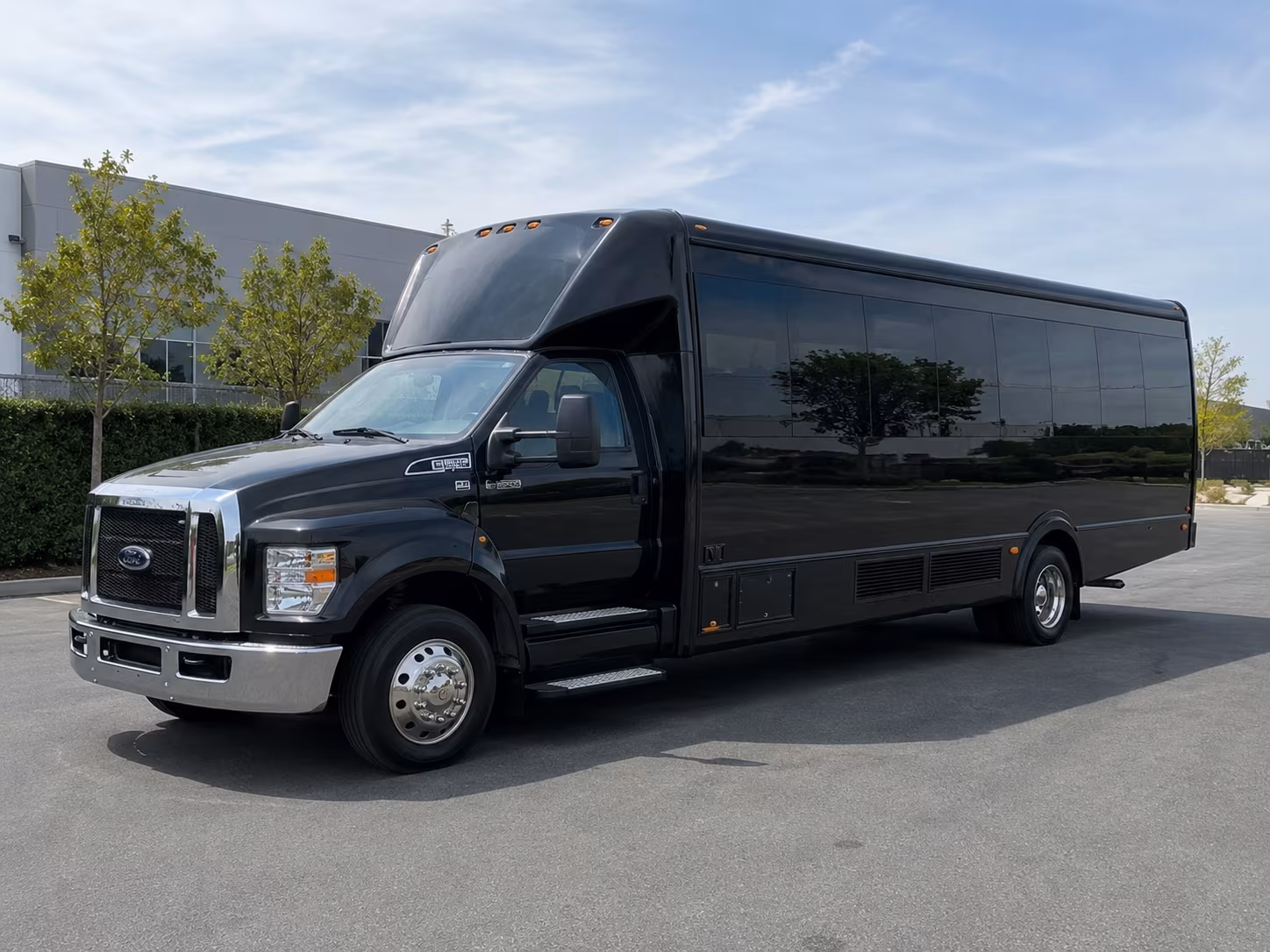 Riverside Bachelor & Bachelorette Transportation party bus exterior