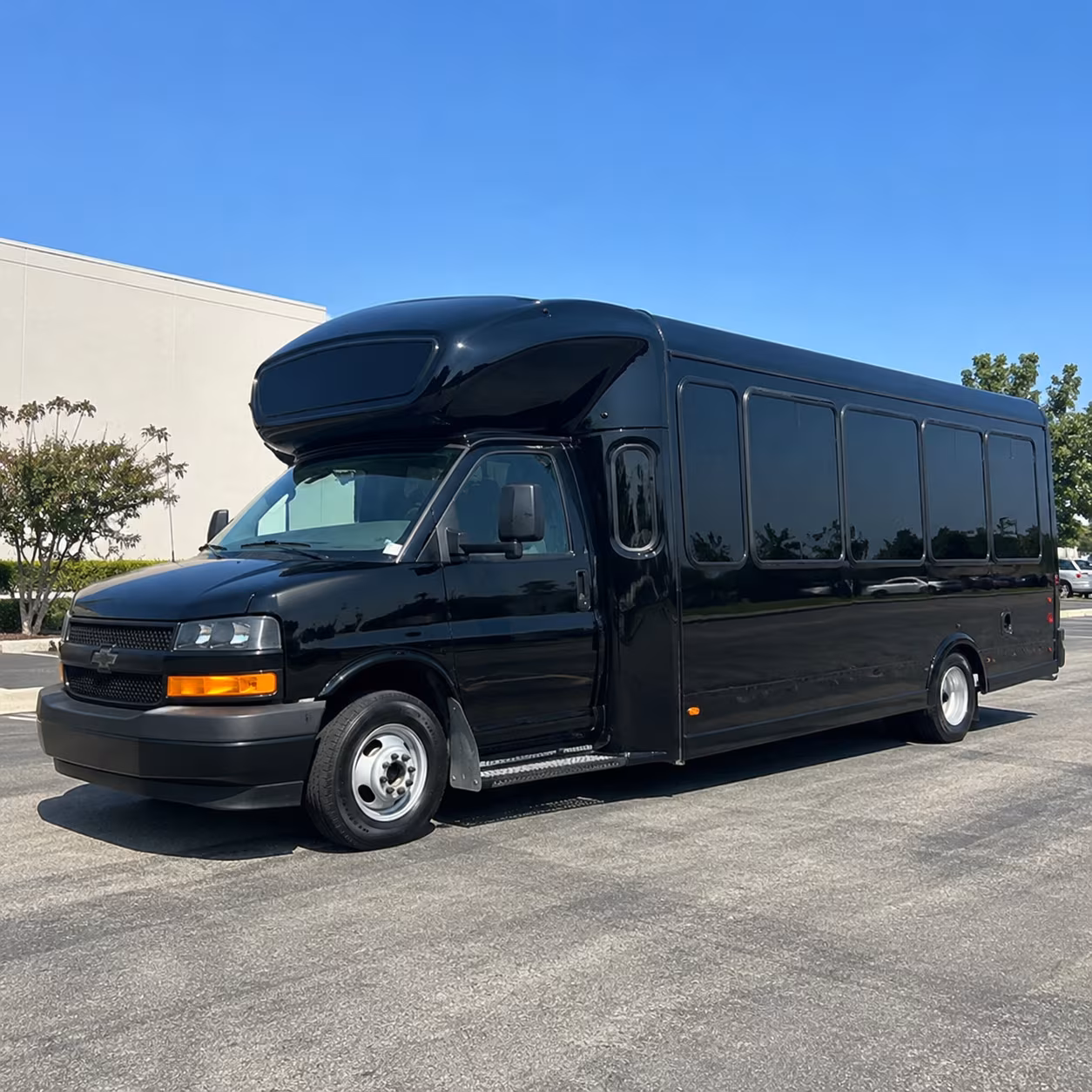 Riverside Birthday, Sweet 16, & Quinceañera Transportation party bus exterior