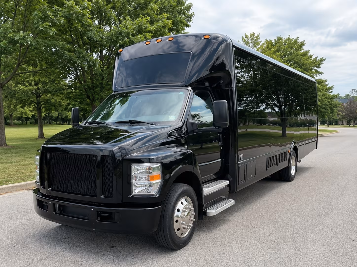 Riverside Concert & Music Festival Transportation party bus exterior