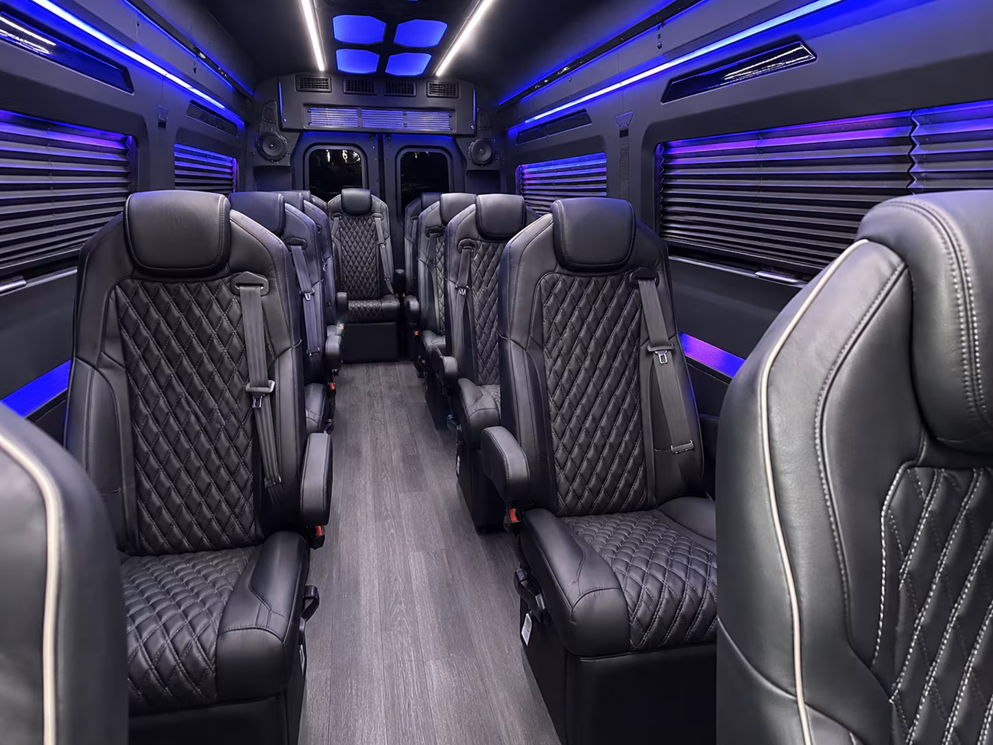 Riverside Corporate Transportation party bus exterior