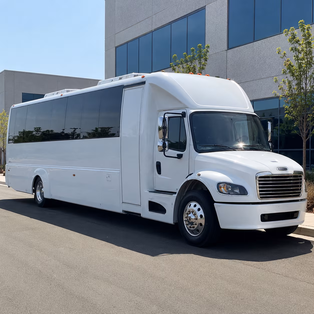 Riverside Prom & Homecoming Transportation party bus exterior